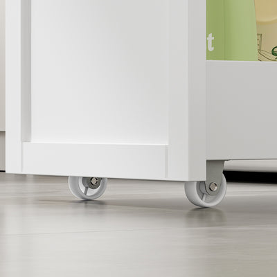SoBuy | Waschmaschinenregal | Waschmaschinenunterschrank mit Schublade und Auszug | White | BZR229-W