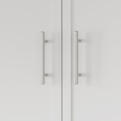 SoBuy | Hangeschrank | Wandschrank hängend mit 2 Türen | White | 90×70×28.5 cm | BZR233-W