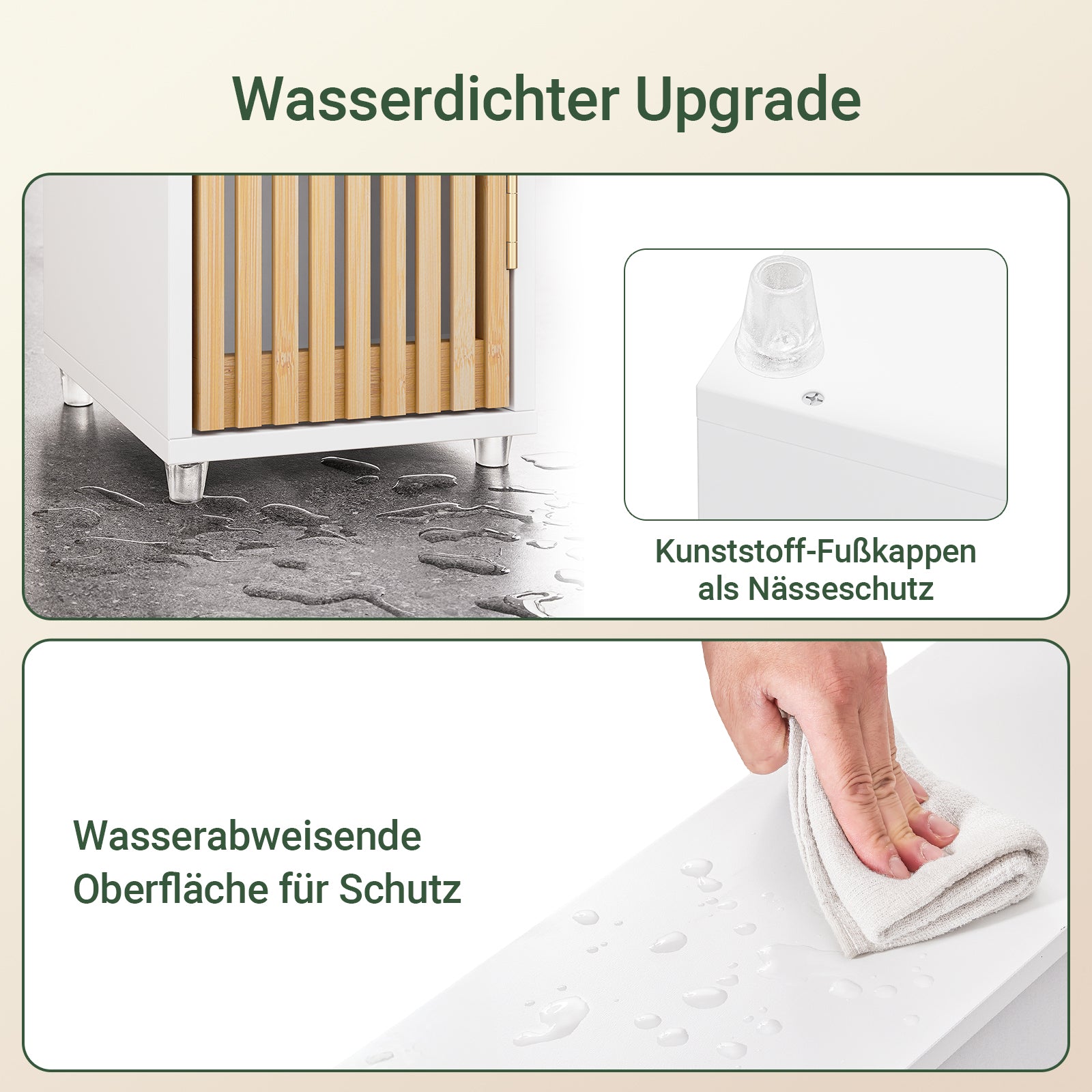 SoBuy Bad Hochschrank mit Verstellbare Ablagen | schmal Weiß 20x180x20cm BZR34-BW