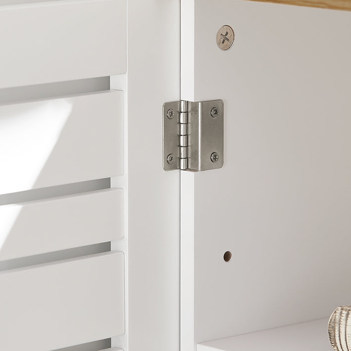 SoBuy | Waschbeckenunterschrank | Badezimmerunterschrank Weiß | BZR40-W