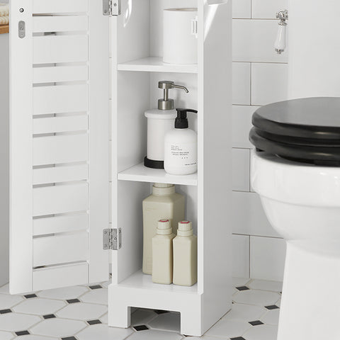SoBuy | Toilettenrollenhalter | Badregal | Badezimmerschrank | BZR85-W