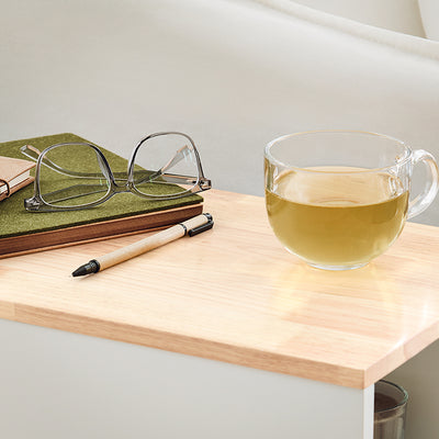 SoBuy | Druckertisch mit Rollen | Aktenwagen | Bürowagen | Weiß-Natur | FBT130-WN