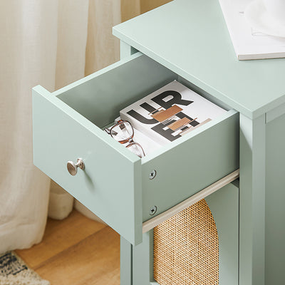 SoBuy | Druckertisch | Druckerständer | Schrank für Büro | Beistelltisch | Grün | FBT159-GR