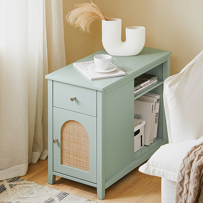 SoBuy | Druckertisch | Druckerständer | Schrank für Büro | Beistelltisch | Grün | FBT159-GR
