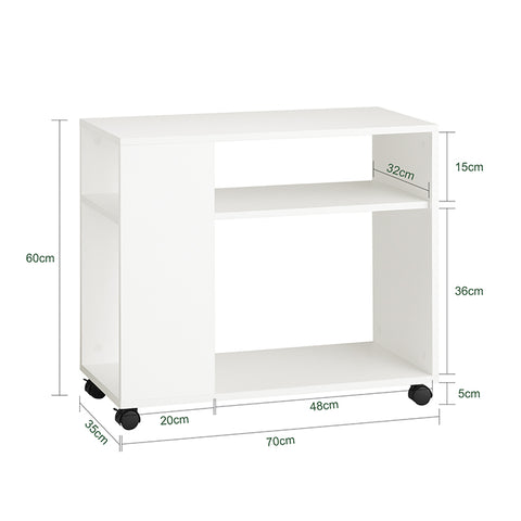 Sobuy | Tabulka doplňků s rohlíky | Tabulka tiskárny | Konferenční stolek bílý | FBT34-W