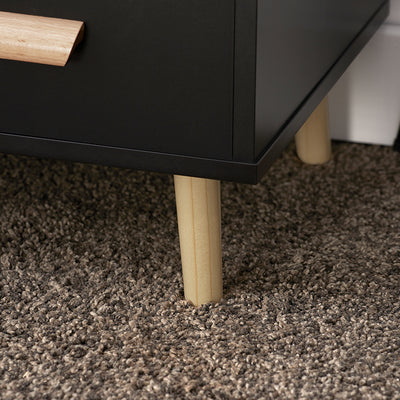 SoBuy | Nachttisch | Beistelltisch | Telefontisch | Kommode | Schwarz | FBT95-SCH