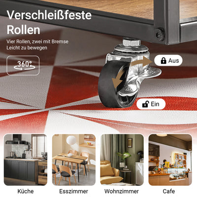 SoBuy | Servierwagen | Beistellwagen | Mehrzweckschrank | FKW99-N