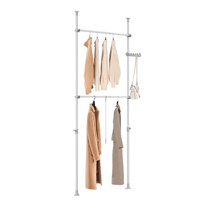 SoBuy | Teleskop Kleiderstange | Kleiderstangen System | Regalsystem | FRG109-II-HG