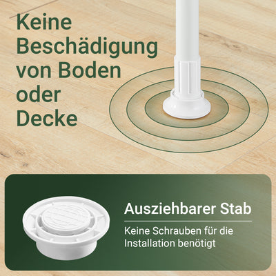 SoBuy | Teleskop Kleiderstange | Kleiderstangen System | Regalsystem | FRG109-II-W