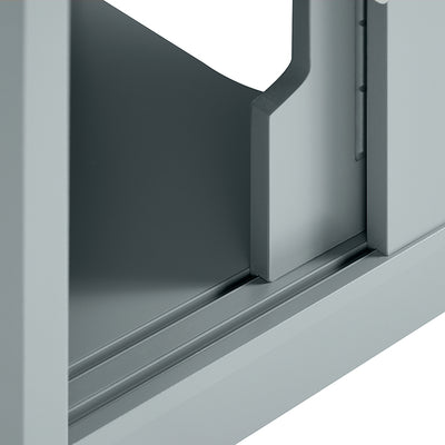 Vorverkauf | SoBuy | Waschbeckenunterschrank | Waschtisch | Badmöbel | Stahlgrau | FRG128-II-SG