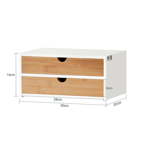 Sobuy | Kávová kapsle krabice | Úložný box | Schubladenbox Bamboo | FRG180 WN