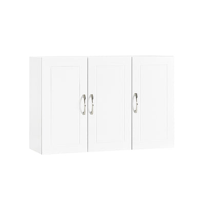Vorverkauf | SoBuy | Hängeschrank mit 2 Türen | Badschrank | Wandschrank | Weiß | FRG231-L-W