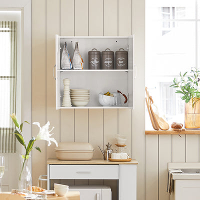 SoBuy | Wandschrank Bad | Hängeschrank | Badschrank Weiß | FRG231-W