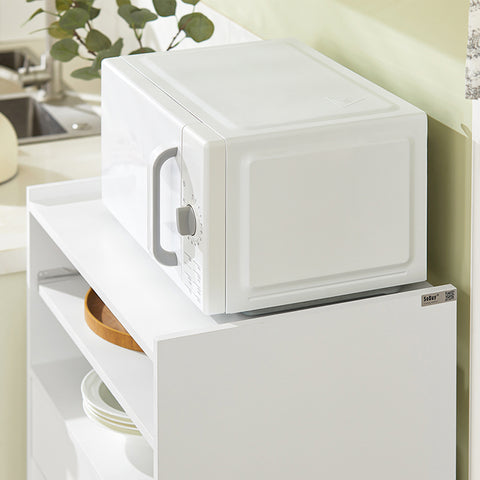 Sobuy | Kuchyňská skříňka | Mikrovlnná skříňka | Roll Cabinet White | FSB09-W