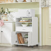 Sobuy | Kuchyňská skříňka | Mikrovlnná skříňka | Roll Cabinet White | FSB09-W