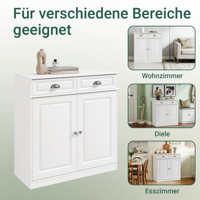 SoBuy | Schuhschrank | Sideboard | Schuhkipper für 12-15 Paare Schuhe | FSB104-W