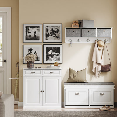 SoBuy | Schuhschrank | Sideboard | Schuhkipper für 12-15 Paare Schuhe | FSB104-W
