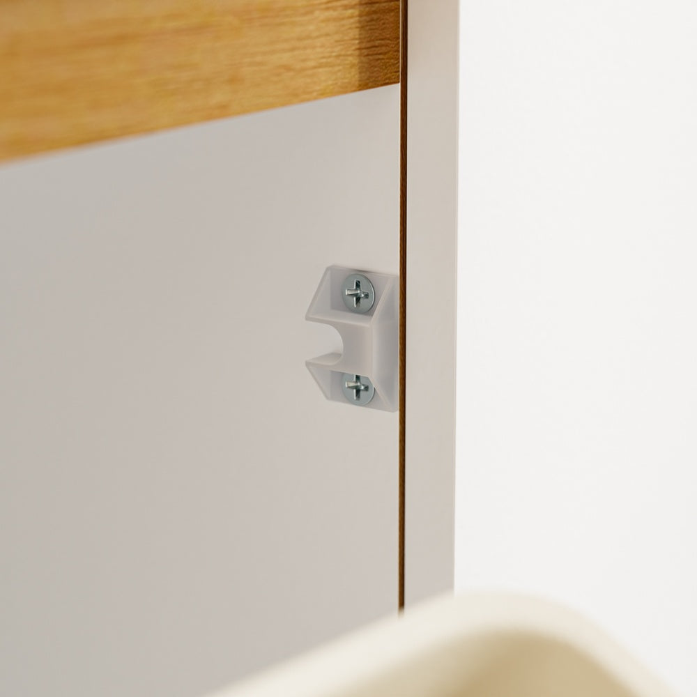 SoBuy | Küchenschränke | Küchenschrank freistehend mit Arbeitsplatte und | White | FSB111-WN