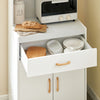 Sobuy | Mikrovlnná skříňka | Kuchyňská skříňka | Kuchyňská trubka zásuvky bílá | FSB12-W