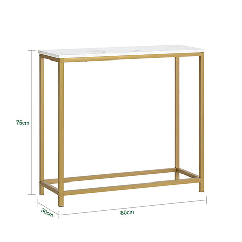 Sobuy | Konzolový stůl se zlatým kovovým rámem FLURT TABLE | Příborník | FSB29-G