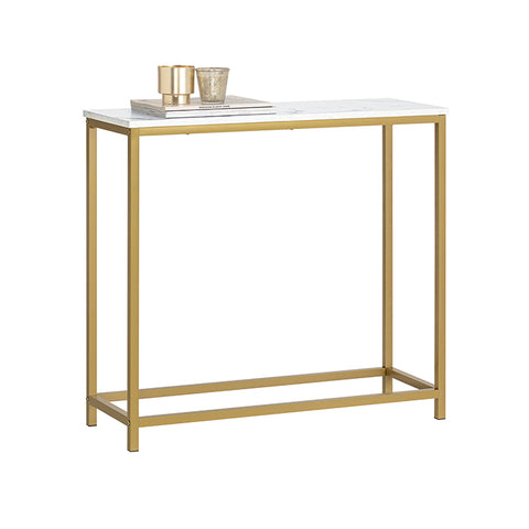 Sobuy | Konzolový stůl se zlatým kovovým rámem FLURT TABLE | Příborník | FSB29-G