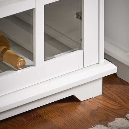 Vorverkauf | SoBuy | Küchenschrank mit Glastür | Sideboard | Highborad | Kommode | Weiß | FSB77-W