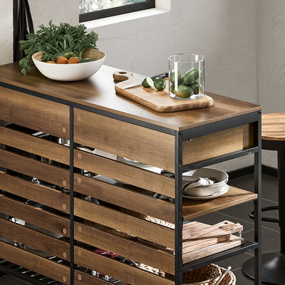 SoBuy | Kücheninsel | Küchenregal | Kommode | Bartisch | Vintage | FSB85-PF