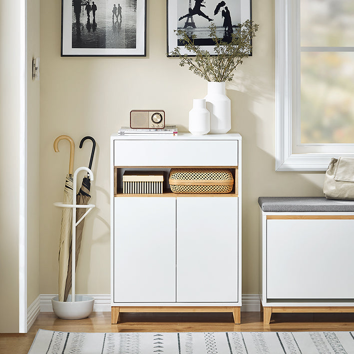 SoBuy | Sideboard | Aufbewahrungsschrank | Flurschrank | Kommode | Küchenschrank | FSB97-WN