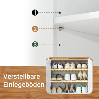 SoBuy | Sideboard | Aufbewahrungsschrank | Flurschrank | Kommode | Küchenschrank | FSB97-WN