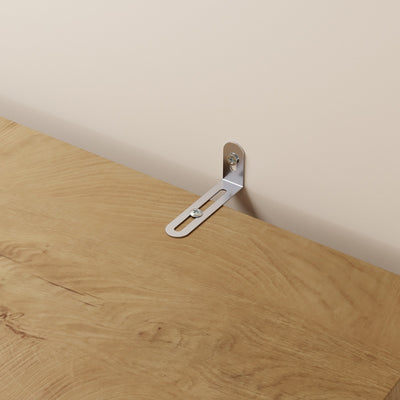 SoBuy | Küchenschränke | Küchenschrank freistehend mit 4 Türen und 3 | Light Oak | FSB98-L-E-N