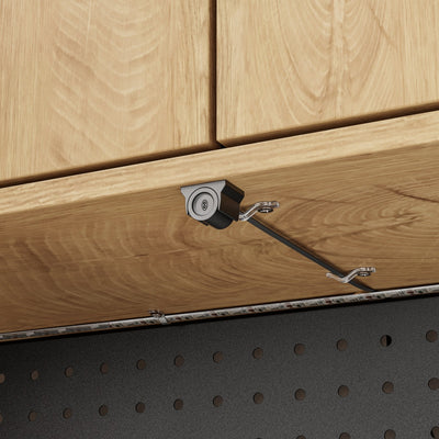 SoBuy | Küchenschränke | Küchenschrank freistehend mit 4 Türen und 3 | Light Oak | FSB98-L-E-N