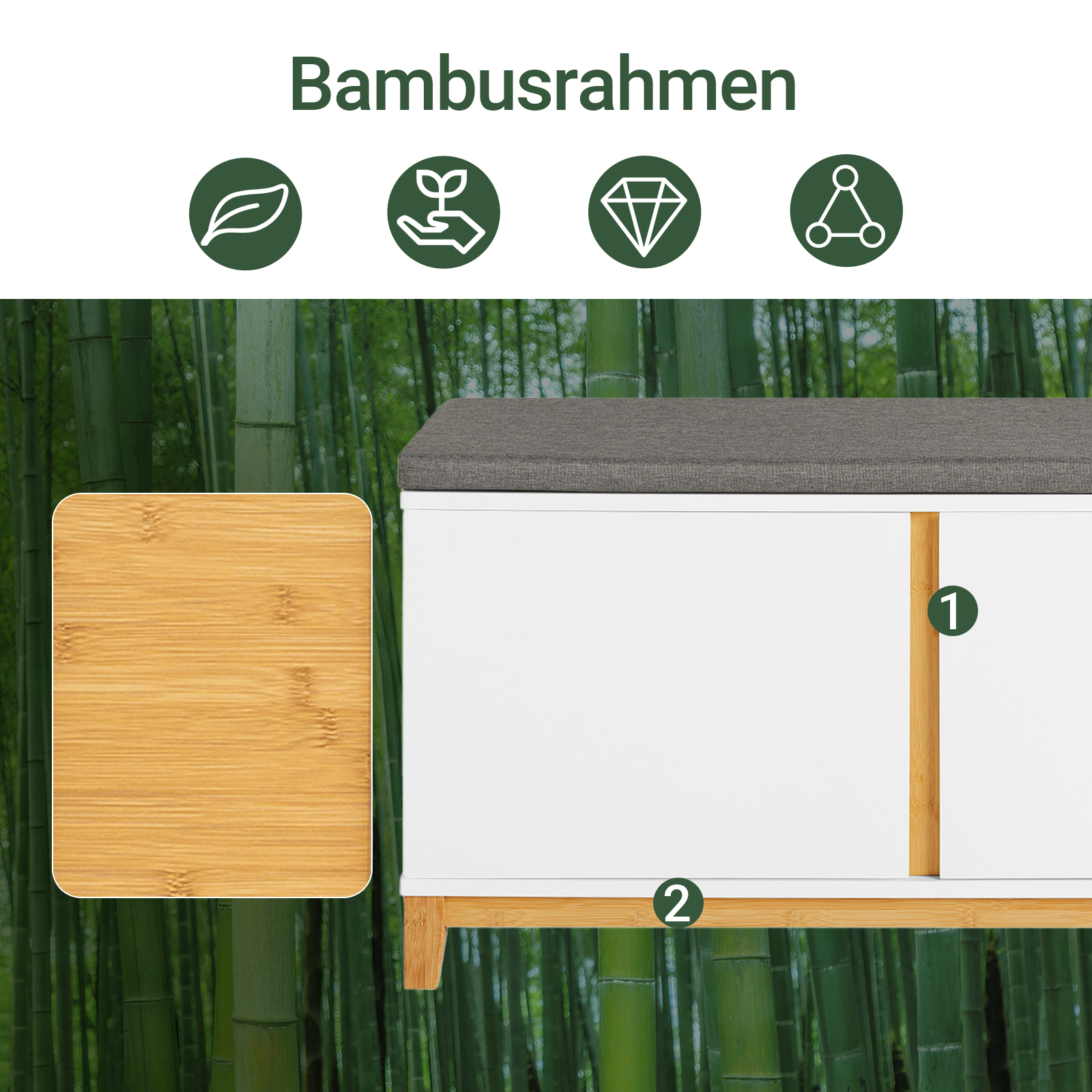 Vorverkauf | SoBuy | Schuhbank mit Sitzfläche | Sitzbank | Dielenbank | Weiß | FSR117-W