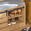 Sobuy | Bench bot s posuvnými dveřmi | Sedadlo s úložným prostorem Schuhregal | FSR120-HG
