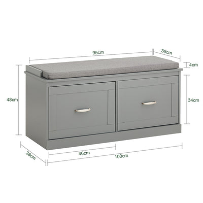 SoBuy | Garderobenbank | Sitzbank | Schuhregal | Schuhbank | FSR131-HG