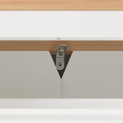 Vorverkauf | SoBuy | Schuhkipper | Schuhschrank mit 3 Klappen | Schuhkommode Weiß | FSR144-WN