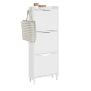 SoBuy Schuhschrank Schmal Hängend mit Sensorlicht und 19 cm Tiefe Weiß FSR151-H-E-W