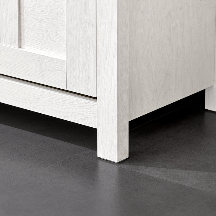 SoBuy | Schuhbank mit Sitzkissen | Sitzbank | mit 1 Klappe | Vintage-Weiß | FSR161-W