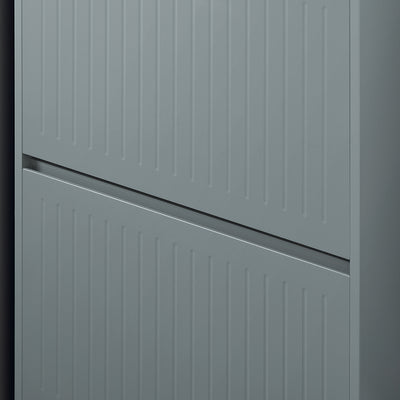 SoBuy | Schuhkipper mit 3 Klappen | Schuhschrank | Schuhregal | Hellgrau | FSR165-H-HG