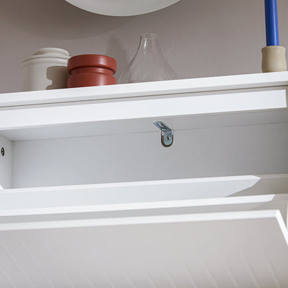 SoBuy | Schuhkipper mit 3 Klappen | Schuhschrank | Schuhregal | Weiß | FSR165-H-W