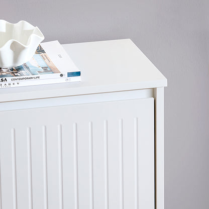 SoBuy | Schuhkipper mit 2 Klappen | Schuhschrank | Schuhregal | Weiß | FSR165-K-W