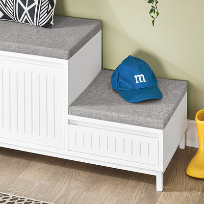 SoBuy | Schuhbank mit Sitzfläche | Schuhkipper | Schuhregal | Kinder Schuhschrank | FSR172-W