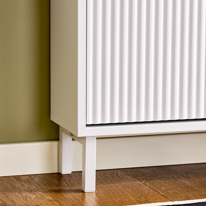 SoBuy | Schuhkipper mit 3 Klappen | Schuhschrank schmal | Schuhkommode Weiß | FSR177-H-W