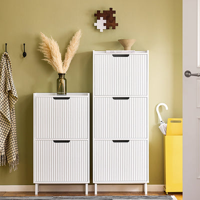 Vorverkauf | SoBuy | Schuhkipper schmal mit 2 Klappen | Weiß | FSR177-W