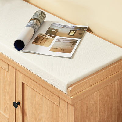 Vorverkauf | SoBuy | Schuhbank mit Sitzfläche | Garderobenbank | Sitzbank | Dielenbank | Natur| FSR188-N