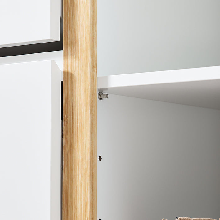 Vorverkauf | SoBuy | Schuhkipper | Schuhschrank mit 3 Klappen | Schuhkommode Weiß | FSR189-WN