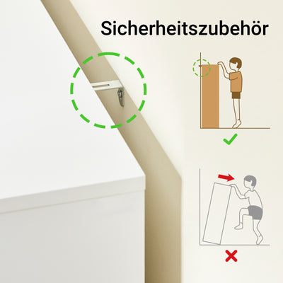 Vorverkauf | SoBuy | Schuhkipper | Schuhschrank mit 3 Klappen | Schuhkommode Weiß | FSR189-WN