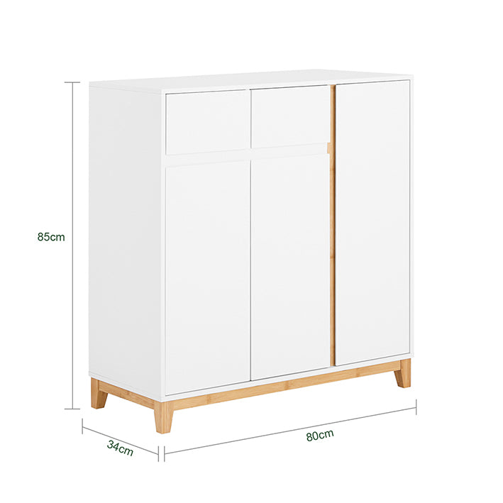 SoBuy | Schuhschrank | Sideboard | Flurschrank | Kommode | Küchenschrank | FSR190-WN