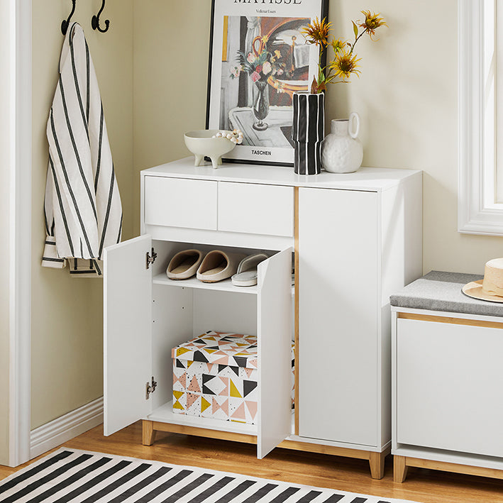 SoBuy | Schuhschrank | Sideboard | Flurschrank | Kommode | Küchenschrank | FSR190-WN