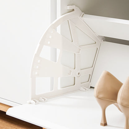 SoBuy | Schuhbank mit Schuhfach | Sitzbank Weiß | FSR191-WN