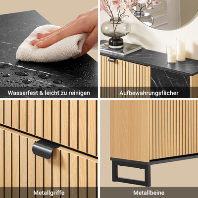 SoBuy | Schuhschrank Schmal | 2 Klappen | Schuhkipper | Schwarz | 90x88x24 cm | FSR203-N